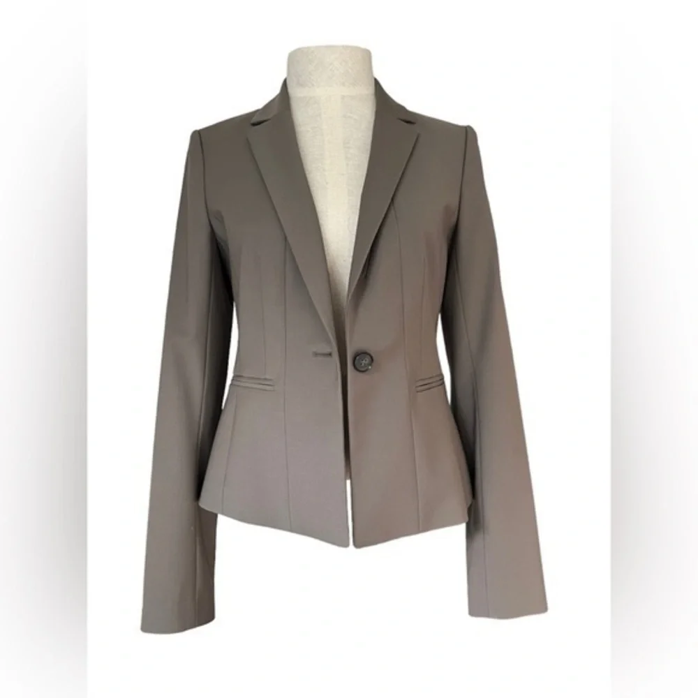 Ann Taylor Wool Blazer/Spandex Brown Women’s Size 4T